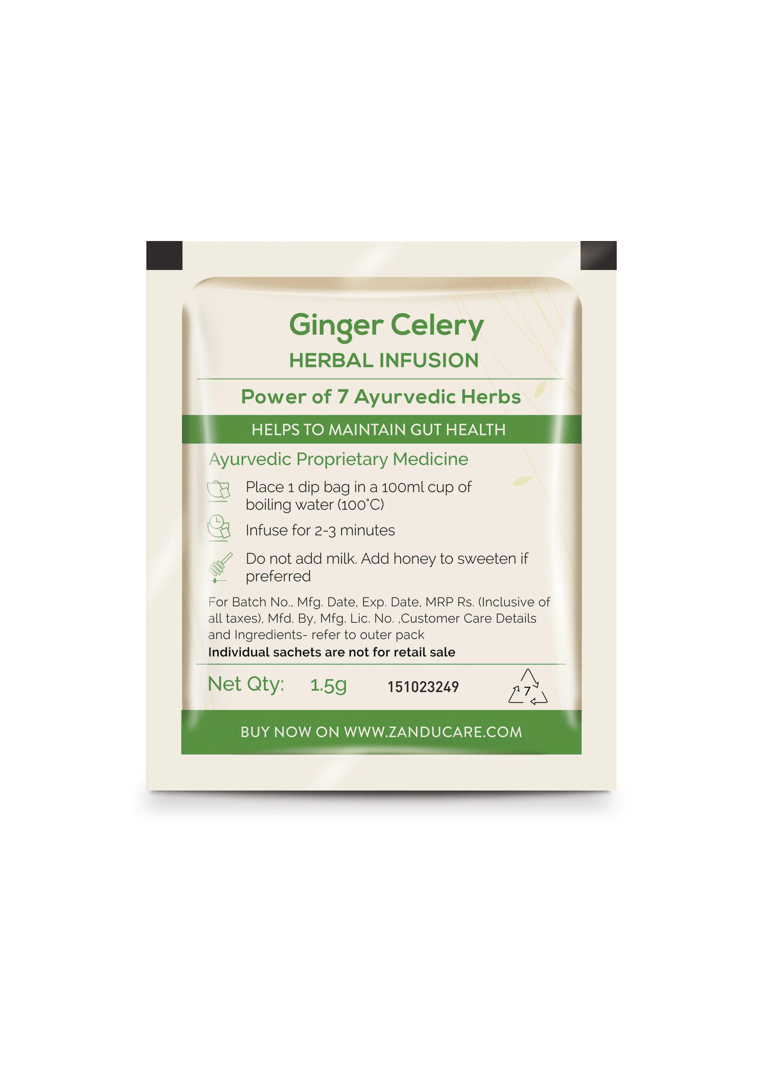 Zandu Ginger Celery Tea - Gut Health - Image 7