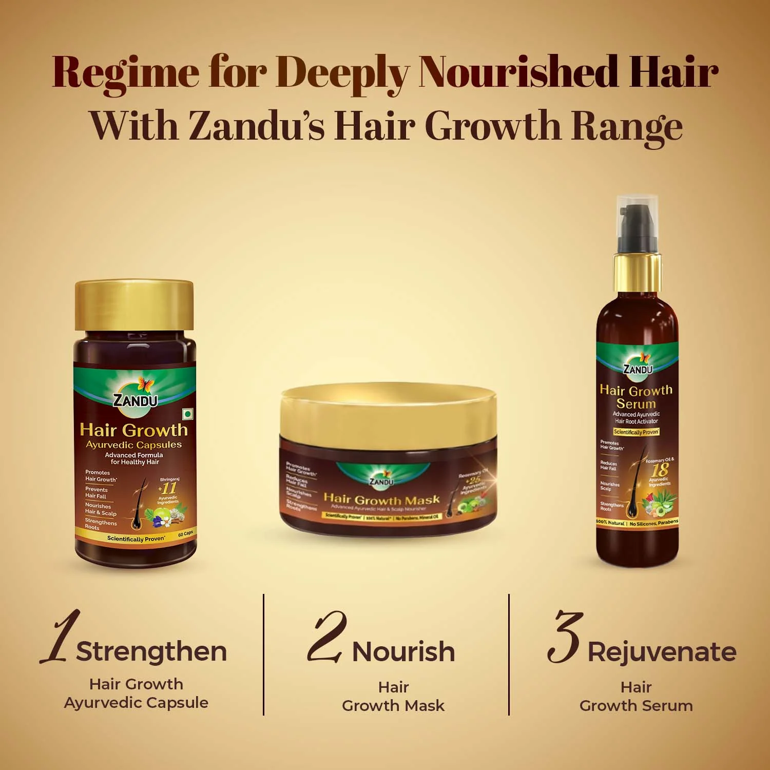 Zandu Ayurvedic Hair Growth Capsule - Image 7
