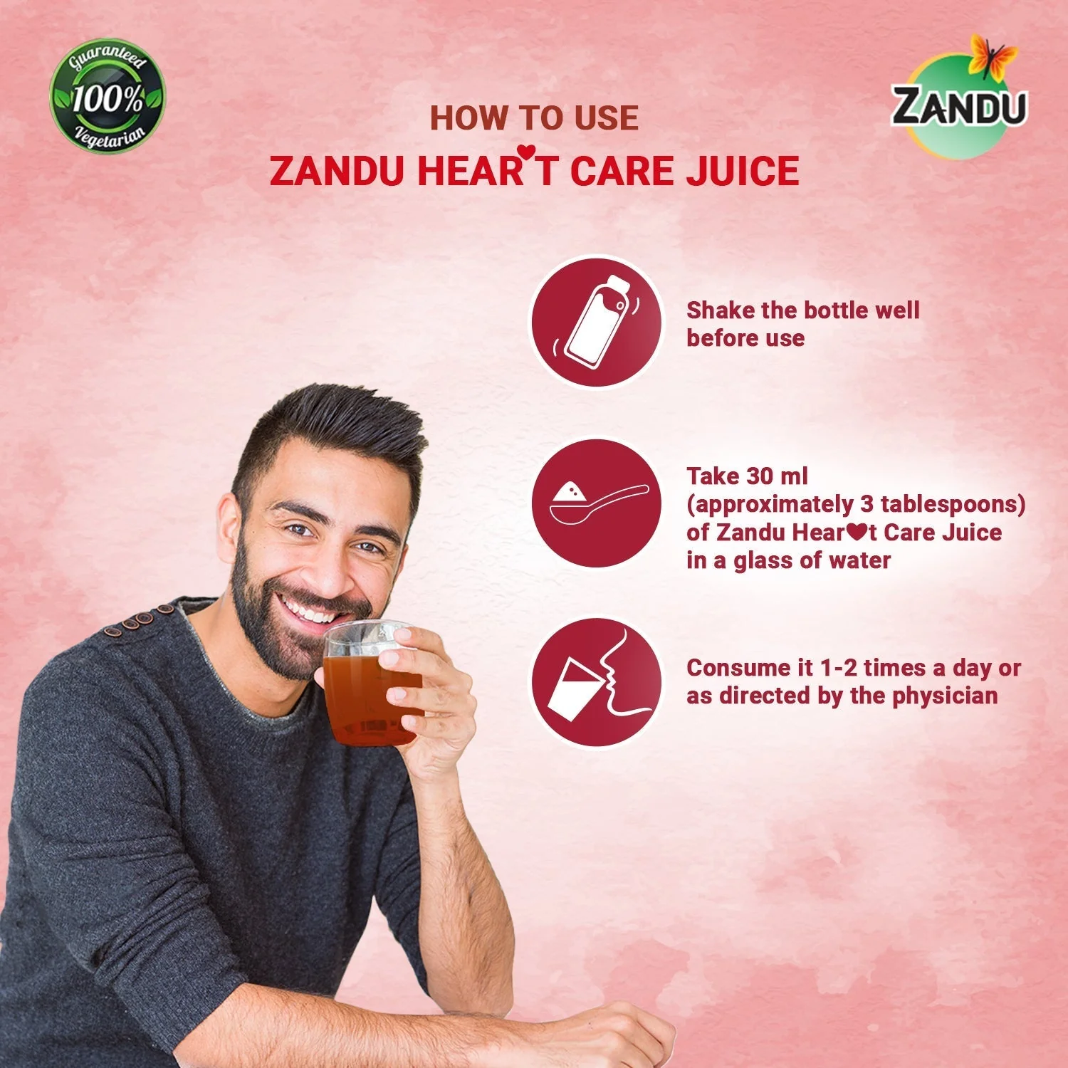 Zandu Heart Care Juice & FREE Arjuna - Image 5