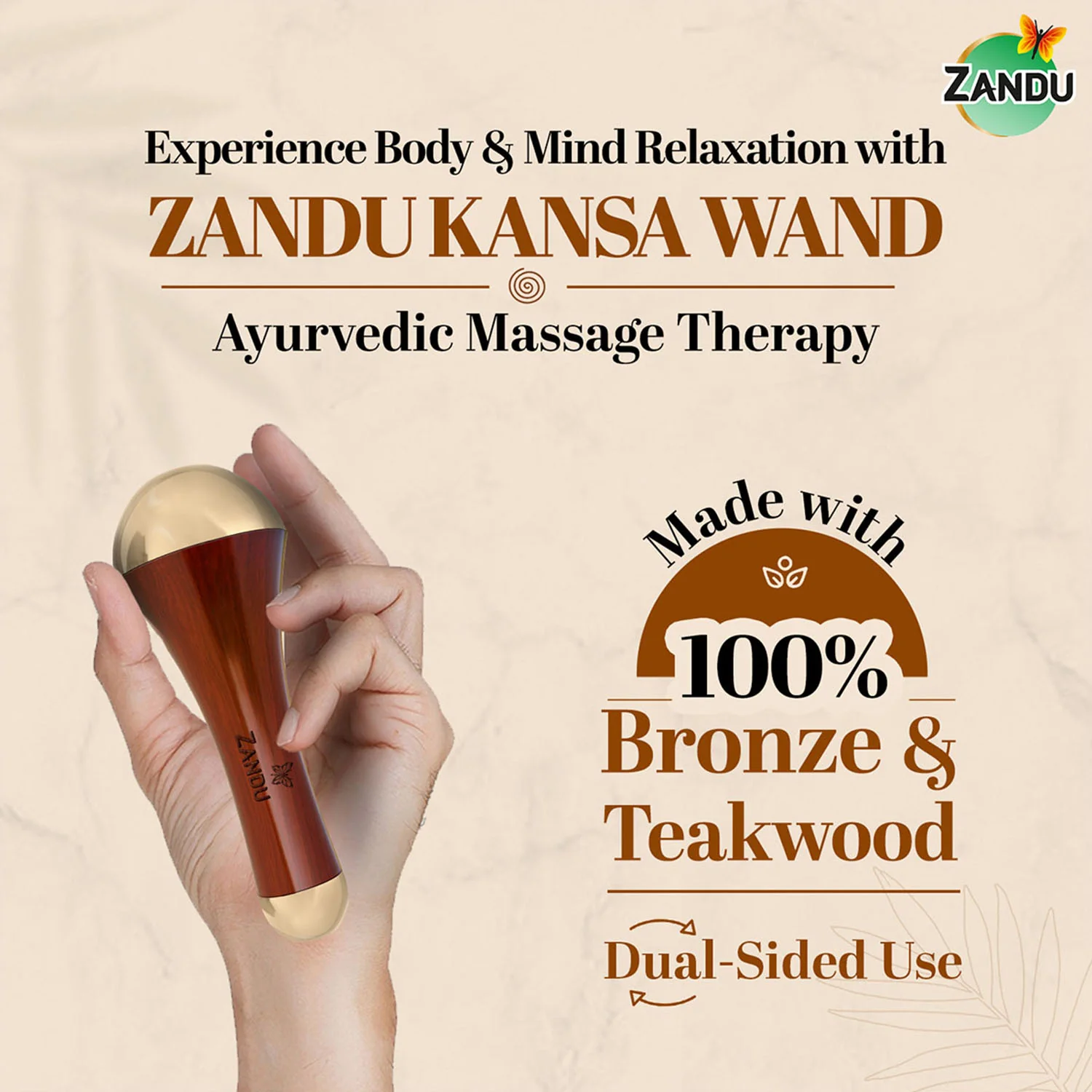 Zandu Kansa Wand Ayurvedic Massager - Image 3