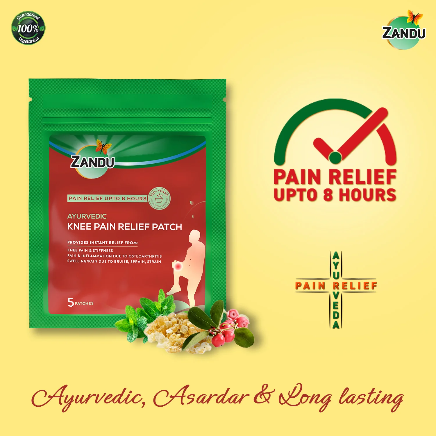 Zandu Knee Pain Relief Patch - Image 5