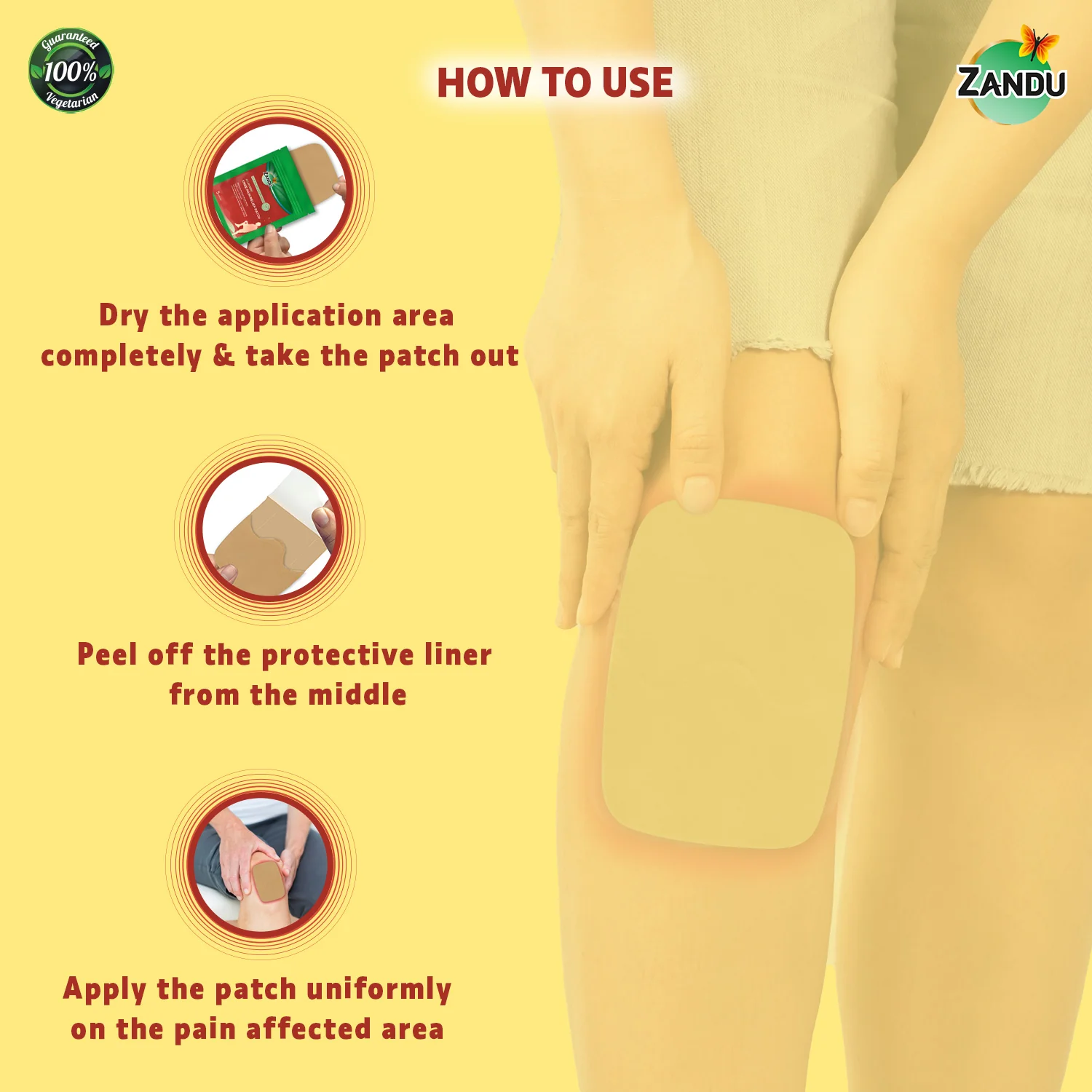 Zandu Knee Pain Relief Patch - Image 6