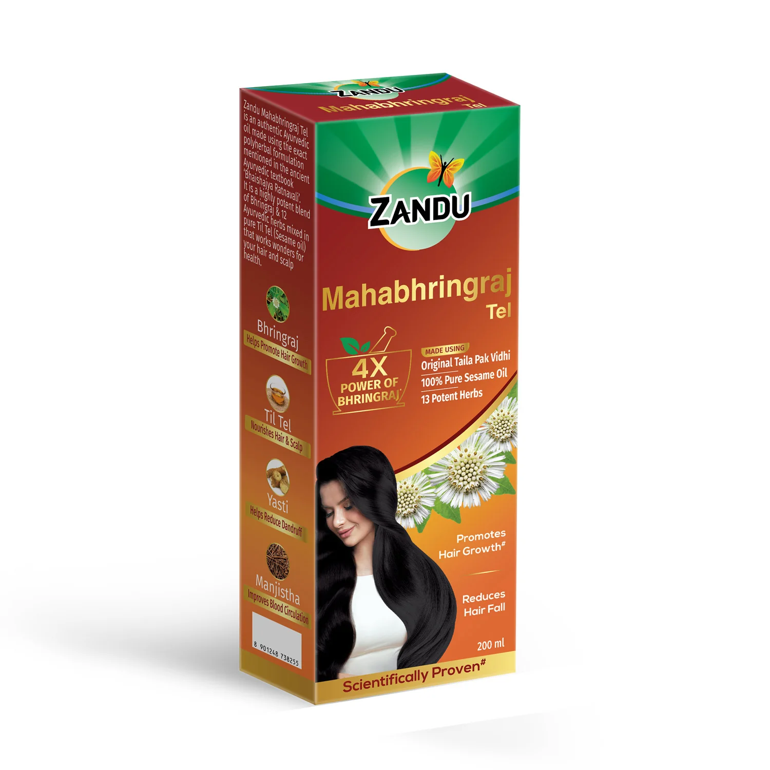 Zandu Mahabhringraj Hair Oil (200ml) - Image 11