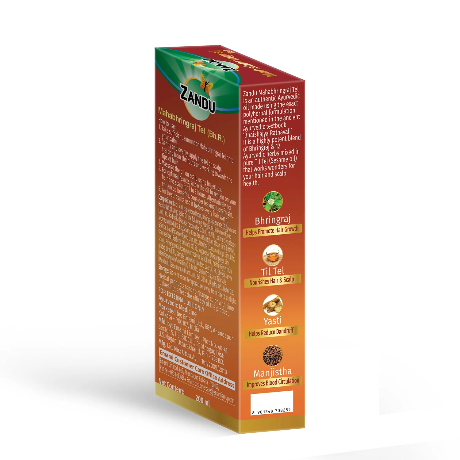 Zandu Mahabhringraj Hair Oil (200ml) - Image 13