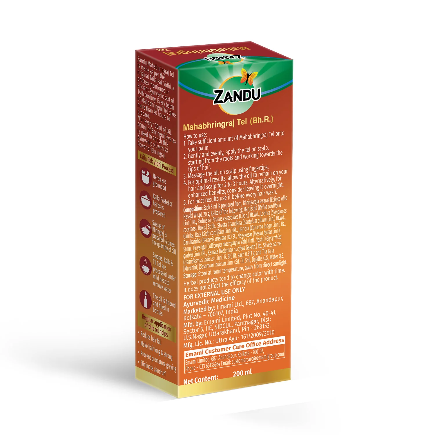Zandu Mahabhringraj Hair Oil (200ml) - Image 14