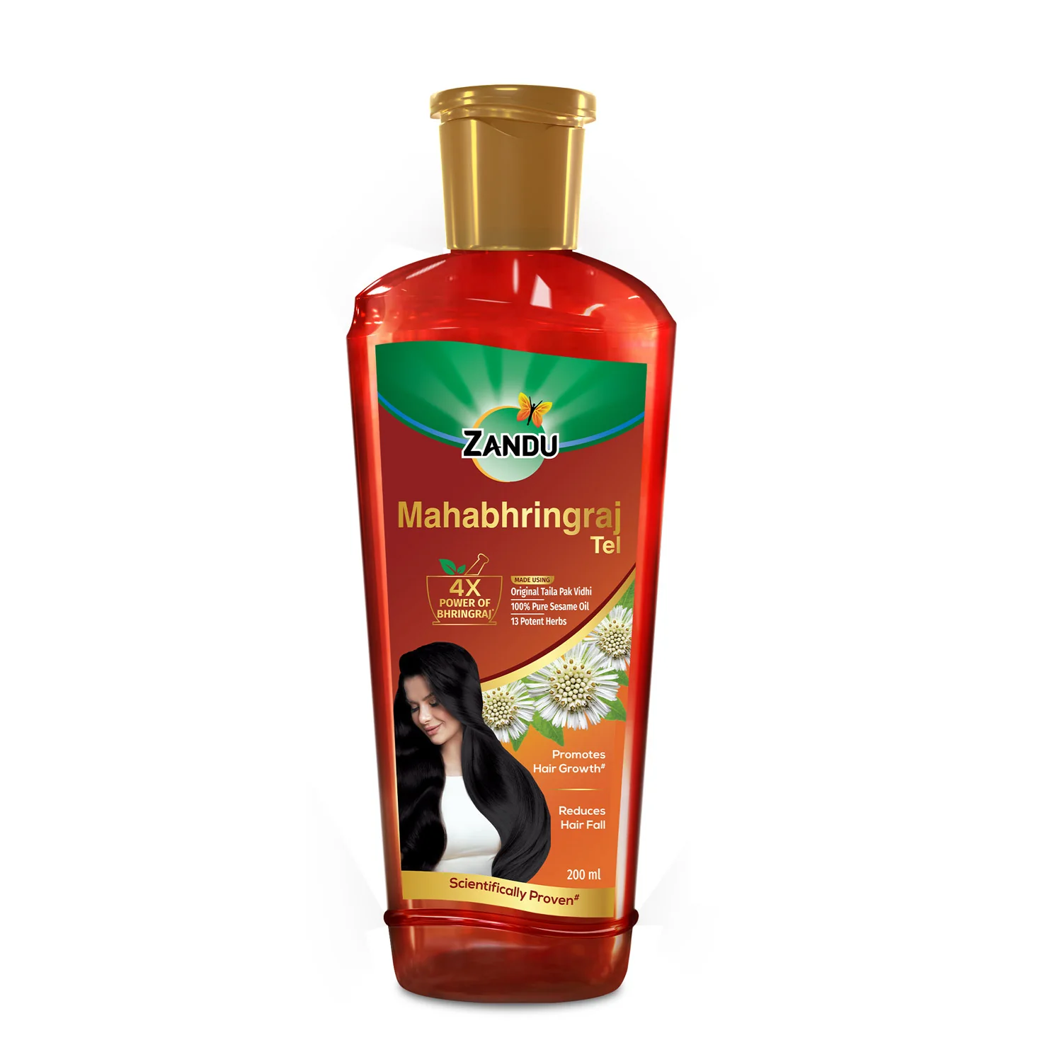 Zandu Mahabhringraj Hair Oil (200ml) - Image 9