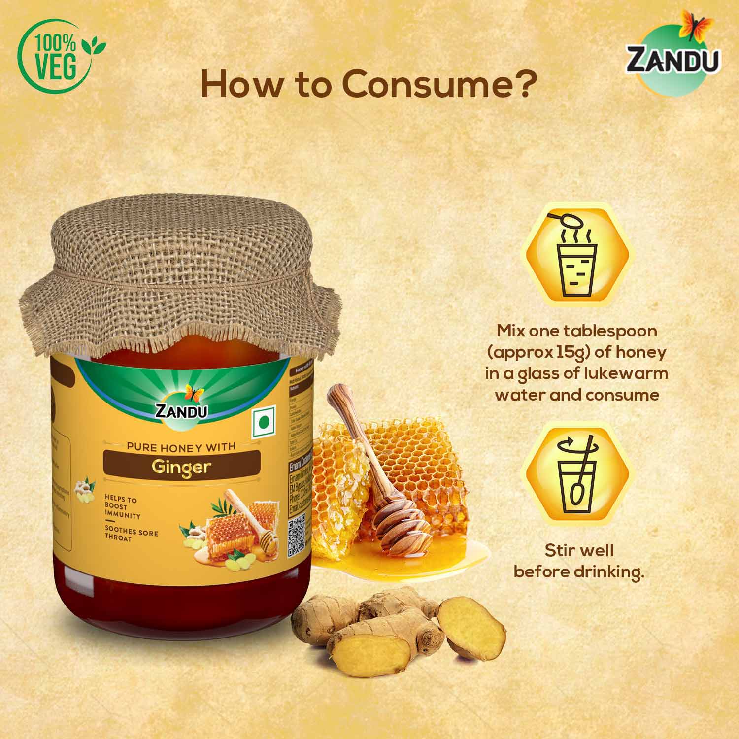 Zandu Ginger Honey - Image 6