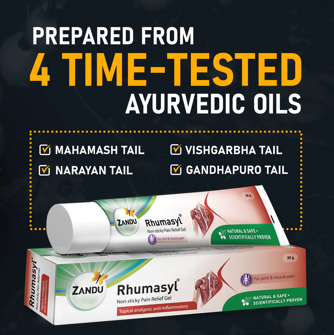 Zandu Rhumasyl Gel for Quick Pain Relief (Pack of 3) - Image 6