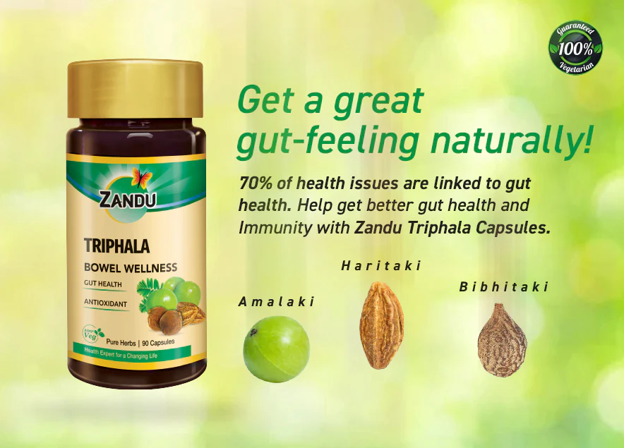 Zandu Pure Triphala Capsules - Image 3