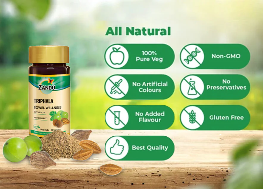 Zandu Pure Triphala Capsules - Image 4