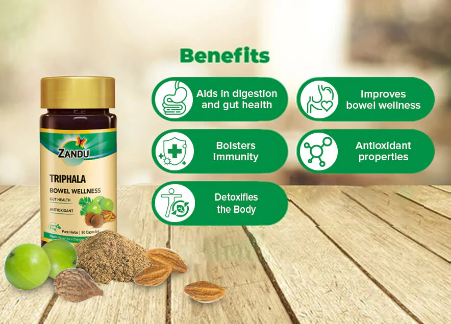 Zandu Pure Triphala Capsules - Image 5