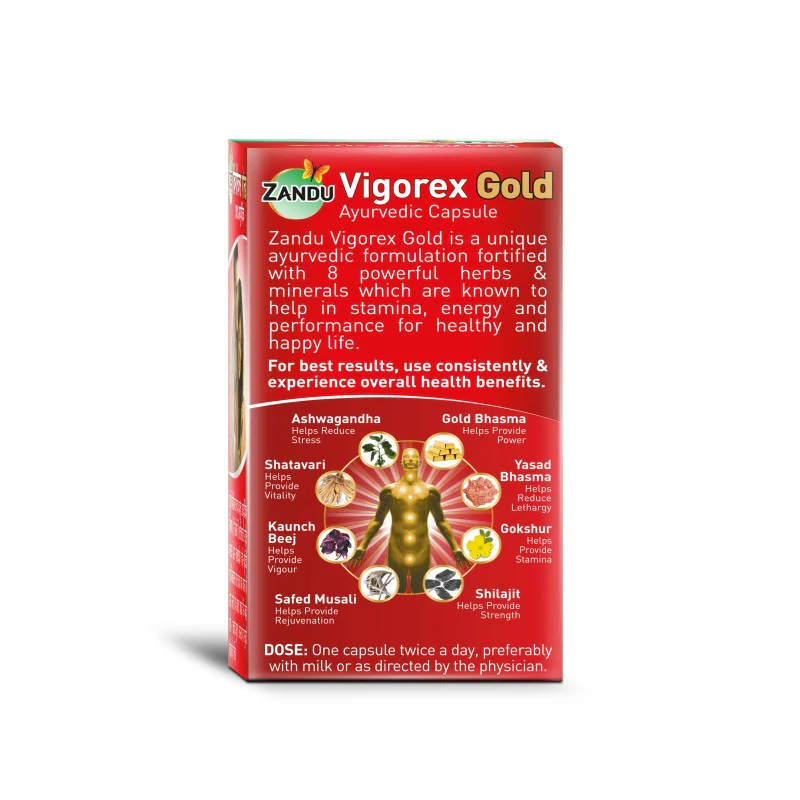 Zandu Vigorex Gold Caps - Image 10