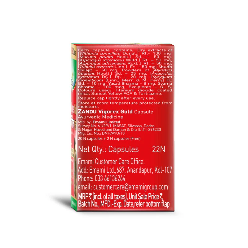 Zandu Vigorex Gold Caps - Image 9