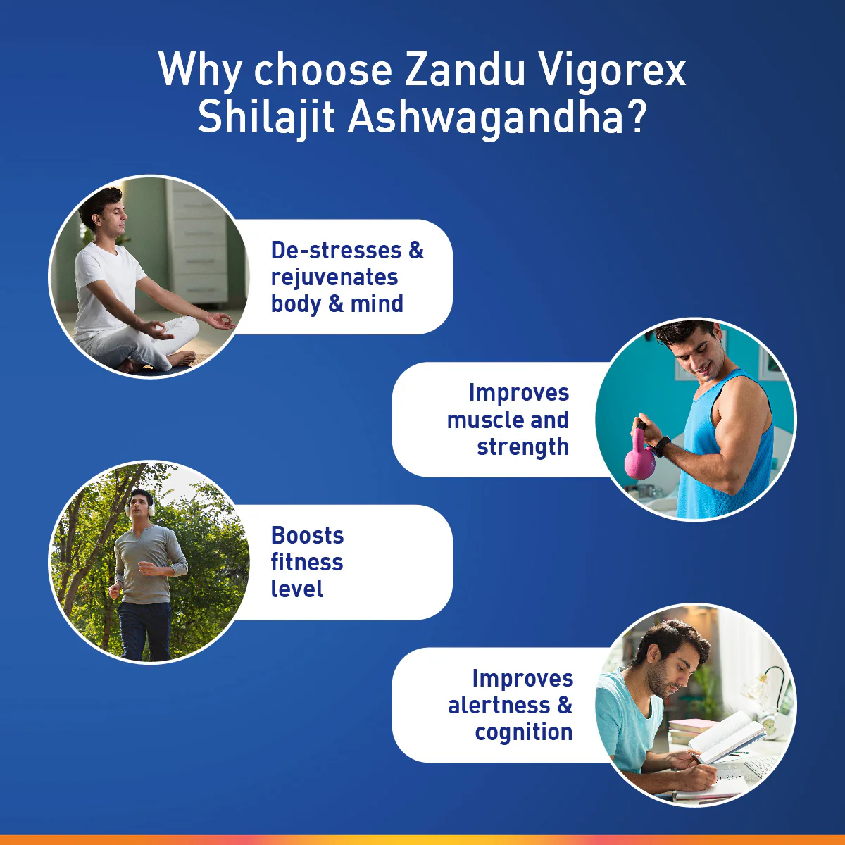 Vigorex Shilajit Ashwagandha Capsules for Strength, Stamina & Vitality (60 Caps) - Image 5